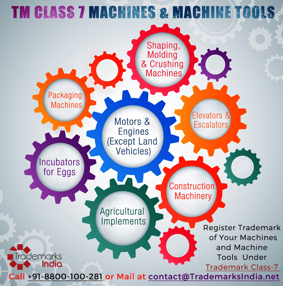 Trademark Class 7 - Machine and Machine Tools